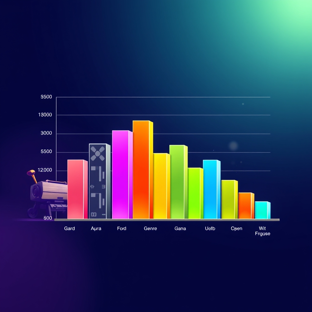 A ranked bar chart of genre revenue