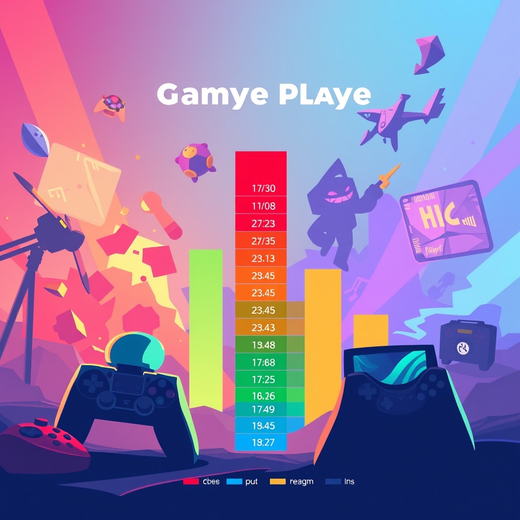 A chart of genres ranked by hours played