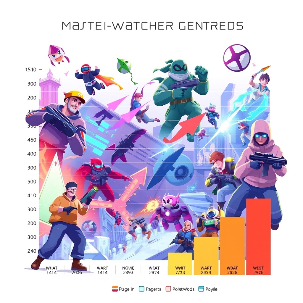 A ranked chart of most-watched game genres