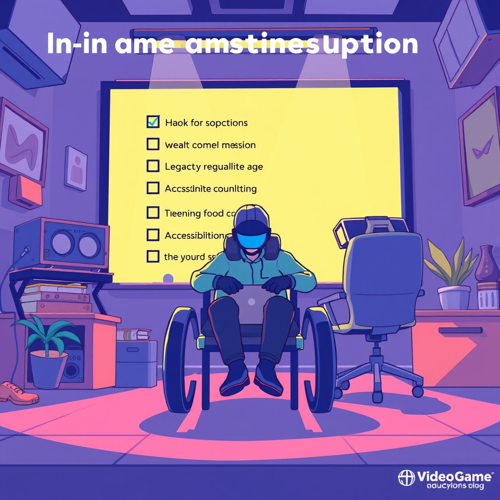 A checklist of in-game accessibility options