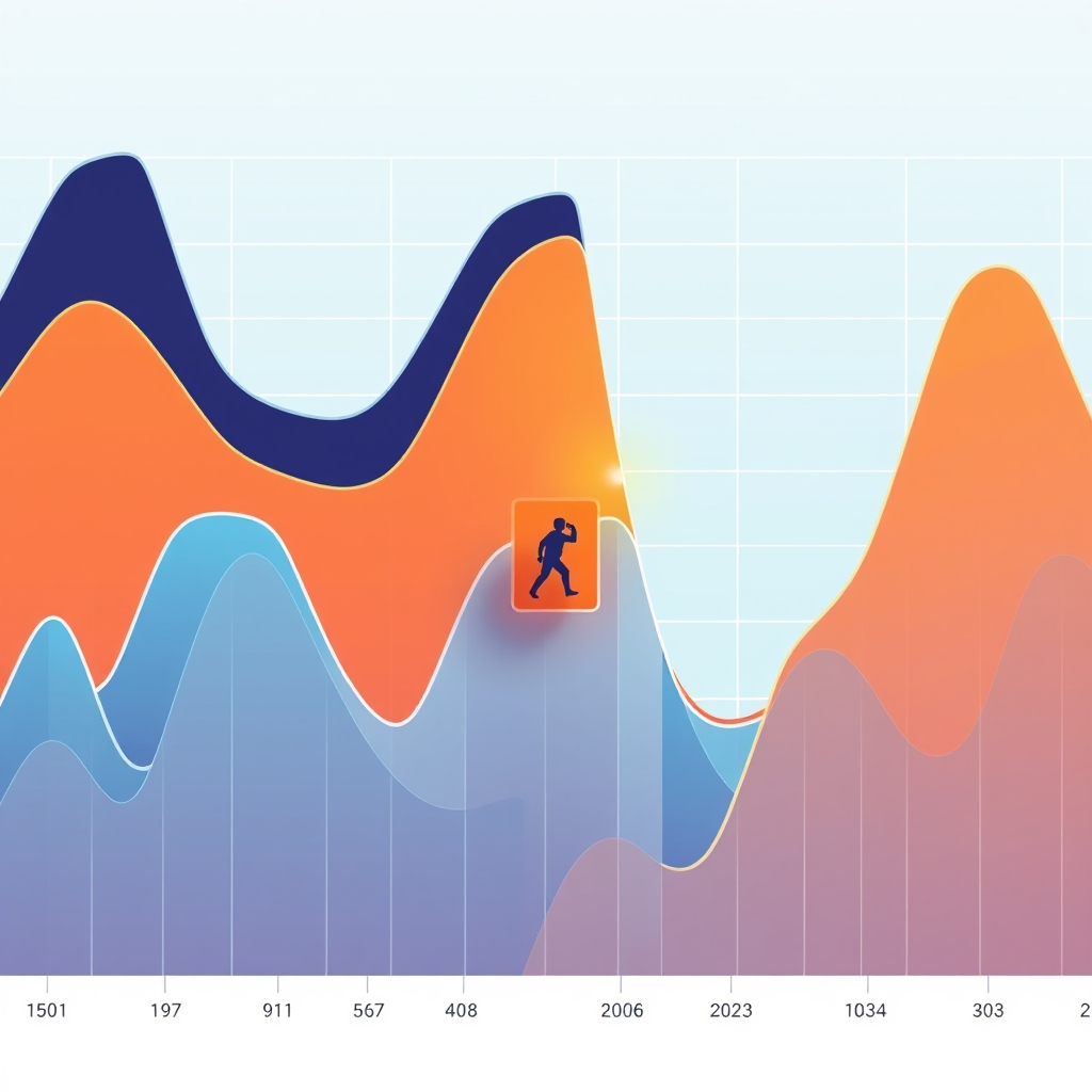 A small highlighted slice on a large population chart