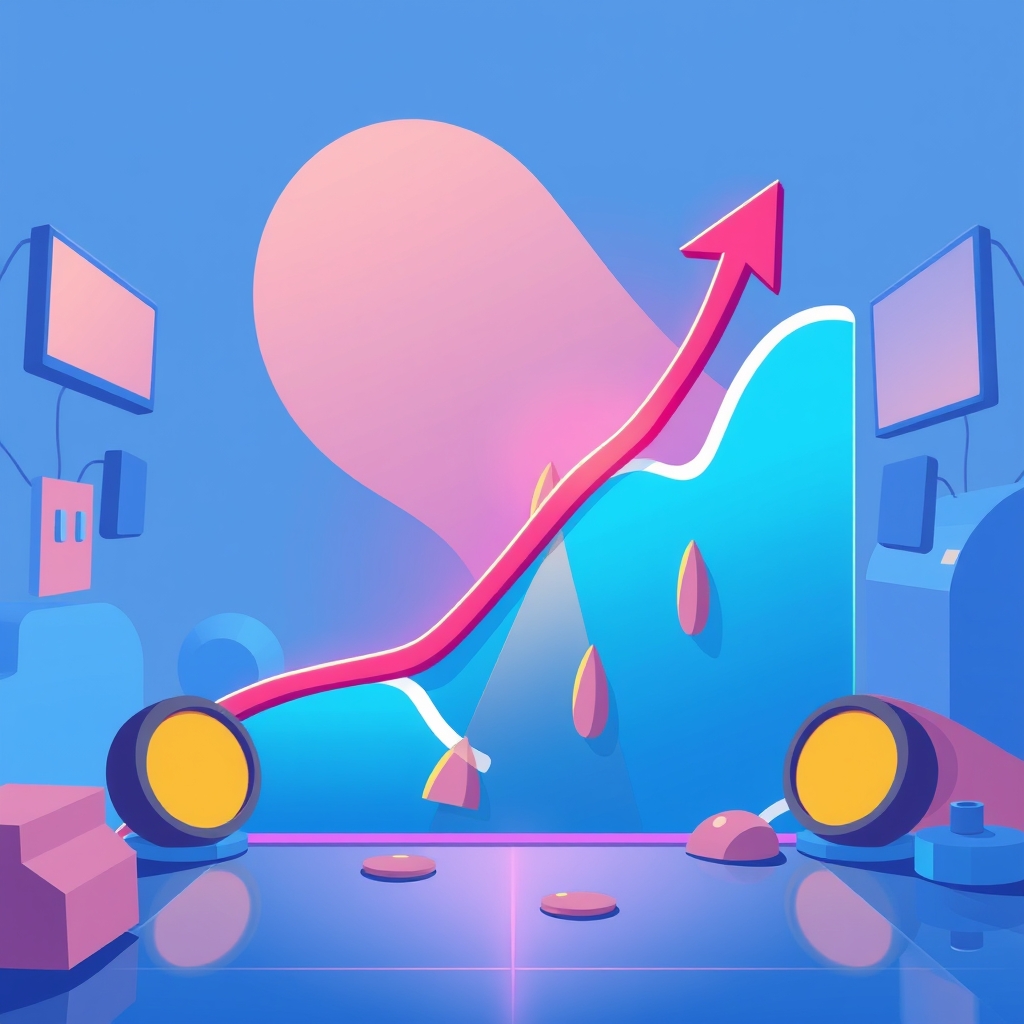 A retention curve dropping sharply after day one