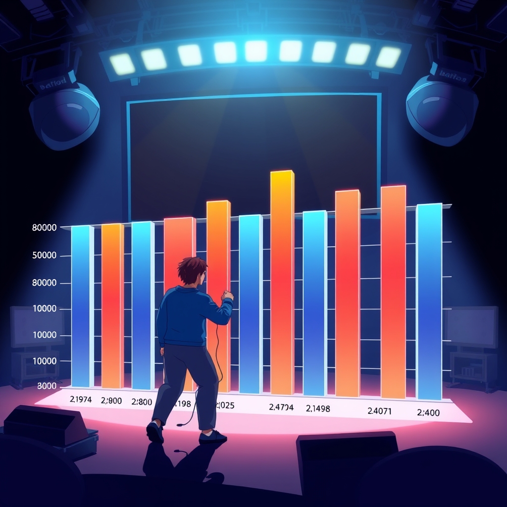 Bar chart of weekly play by generation