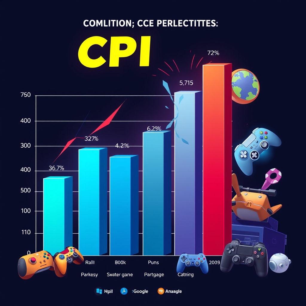 A bar chart of CPI by game genre