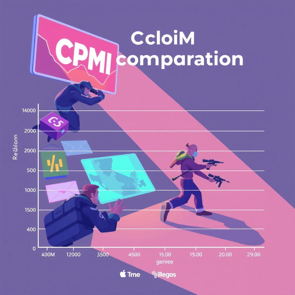 A CPM comparison chart by region and genre